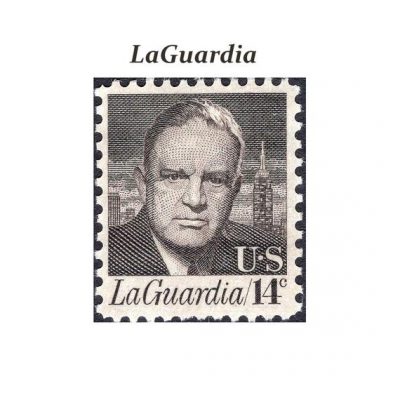 Con tem bưu chính Hoa Kỳ 14 cent- Fiorello LaGuardia, phát hành ngày 24 tháng 4 năm 1972